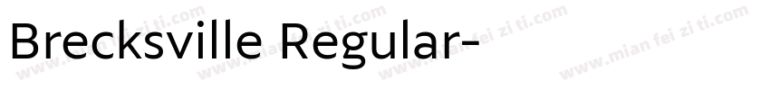 Brecksville Regular字体转换